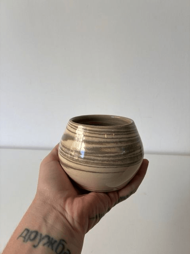 Mug boule taupe