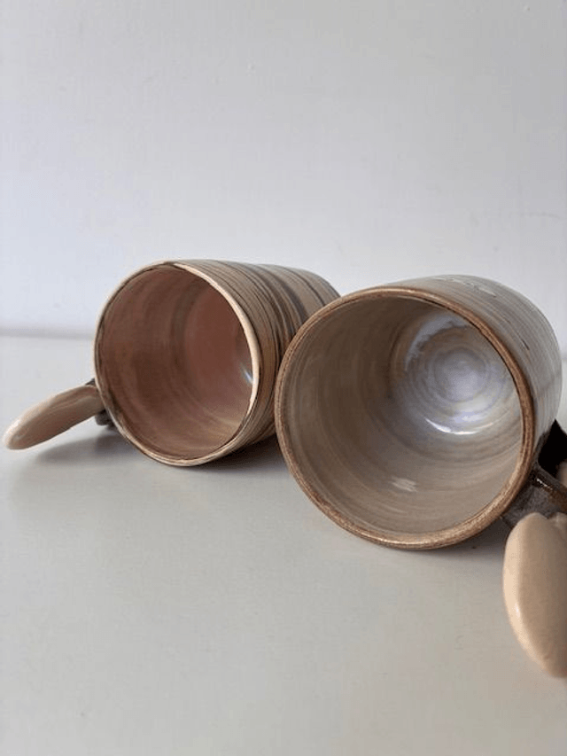 Mug cuillère brun (lot de 2)